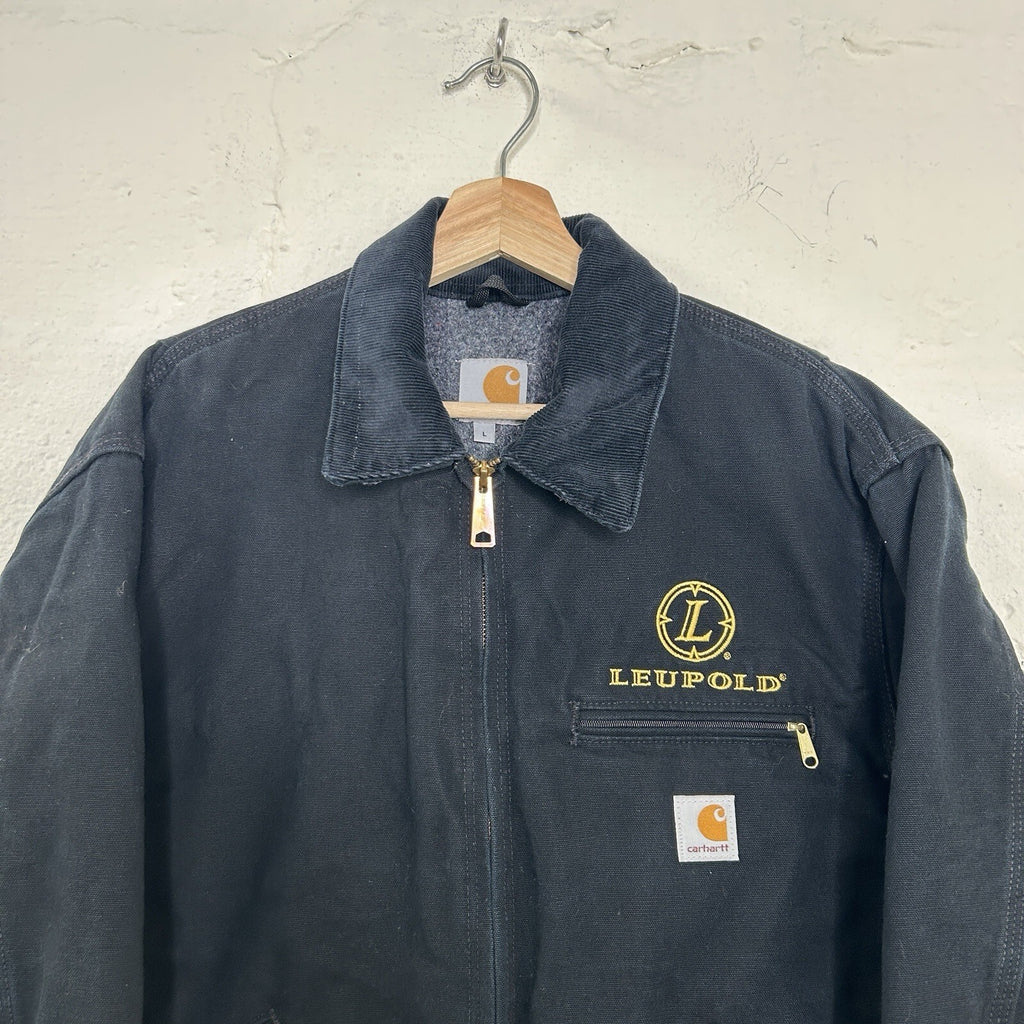 Vintage Carhartt Blanket-Lined Detroit Jacket “Black” Leupold J001 BLK Men’s LRG