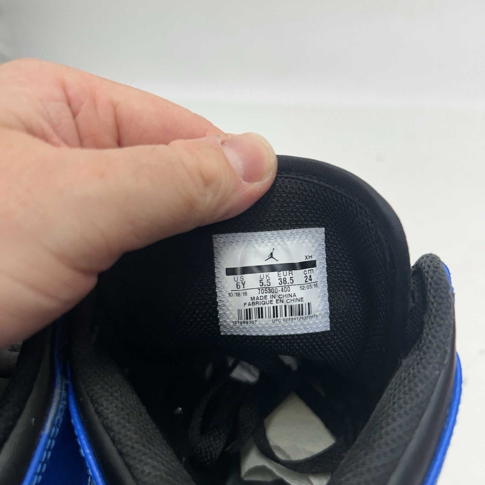 Nike Air Jordan 1 High OG GS Rare Air “Soar Blue” 705300-400 6Y/Women’s 7.5