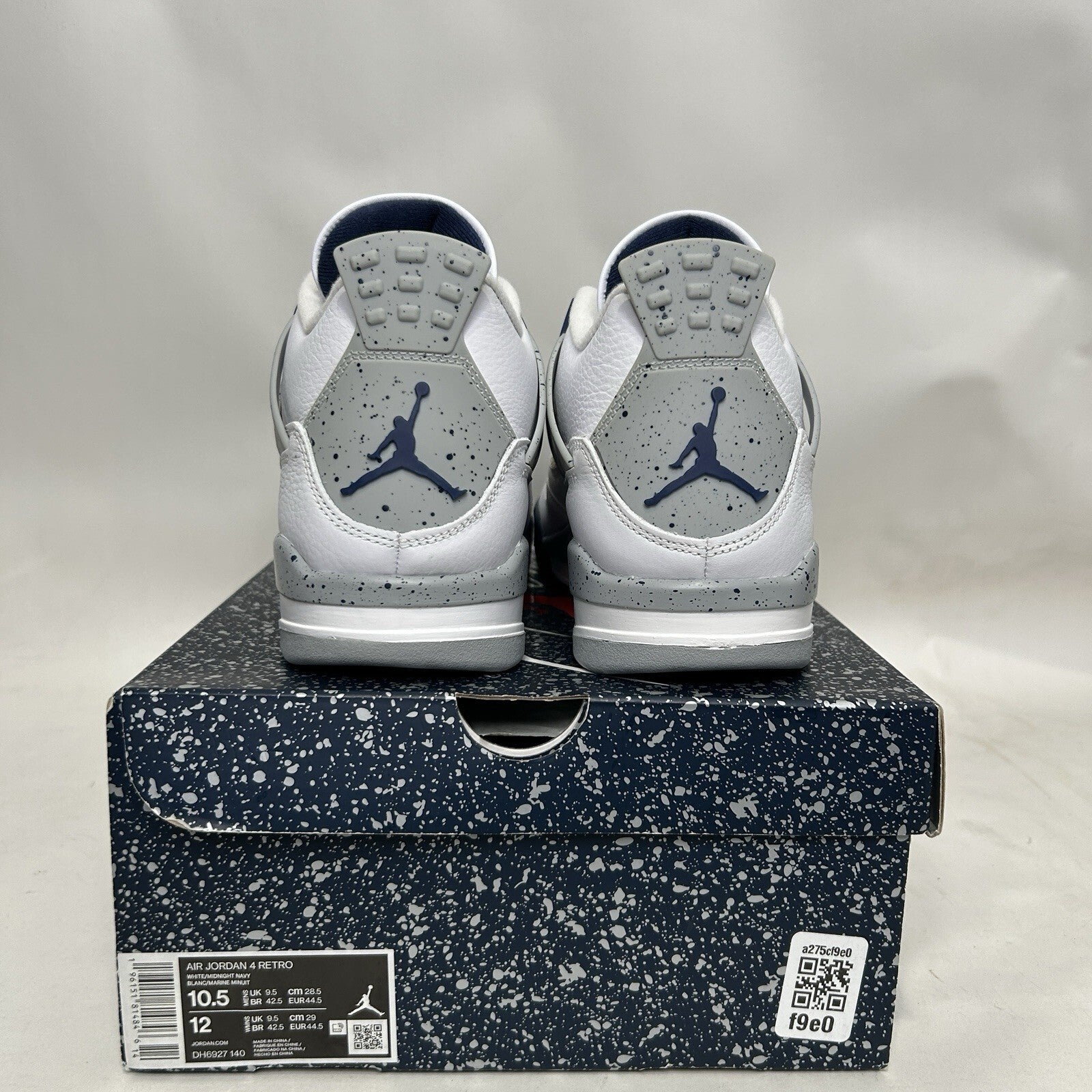 Nike Air Jordan 4 Retro “Midnight Navy” 2022 DH6927-140 Men’s 10.5 New