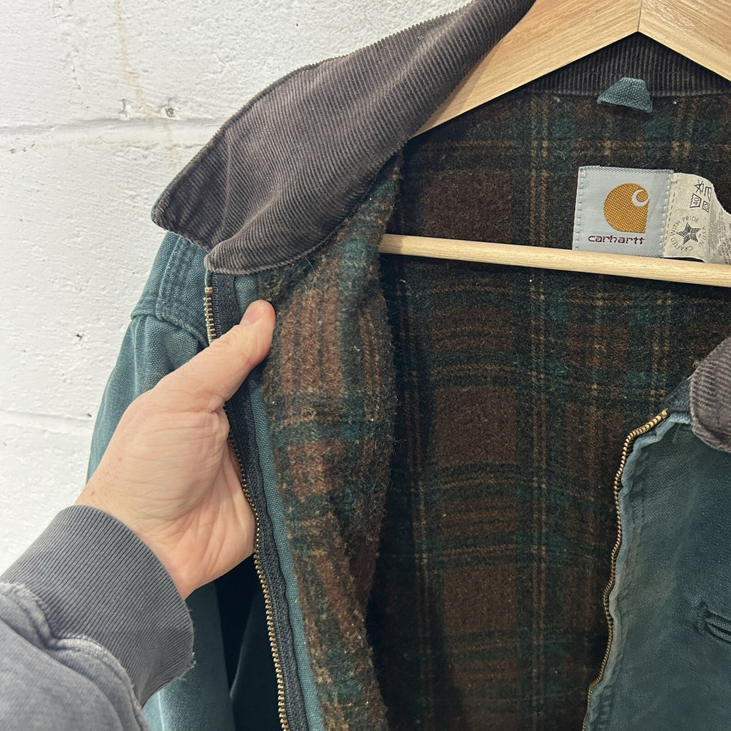 Vintage Carhartt Wool-Lined Detroit Jacket “Hunter Green” J43HTG Men’s X-Large
