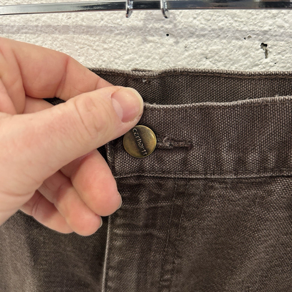 Vintage Carhartt DoubleKnee Dungaree Pants “Dark Brown”