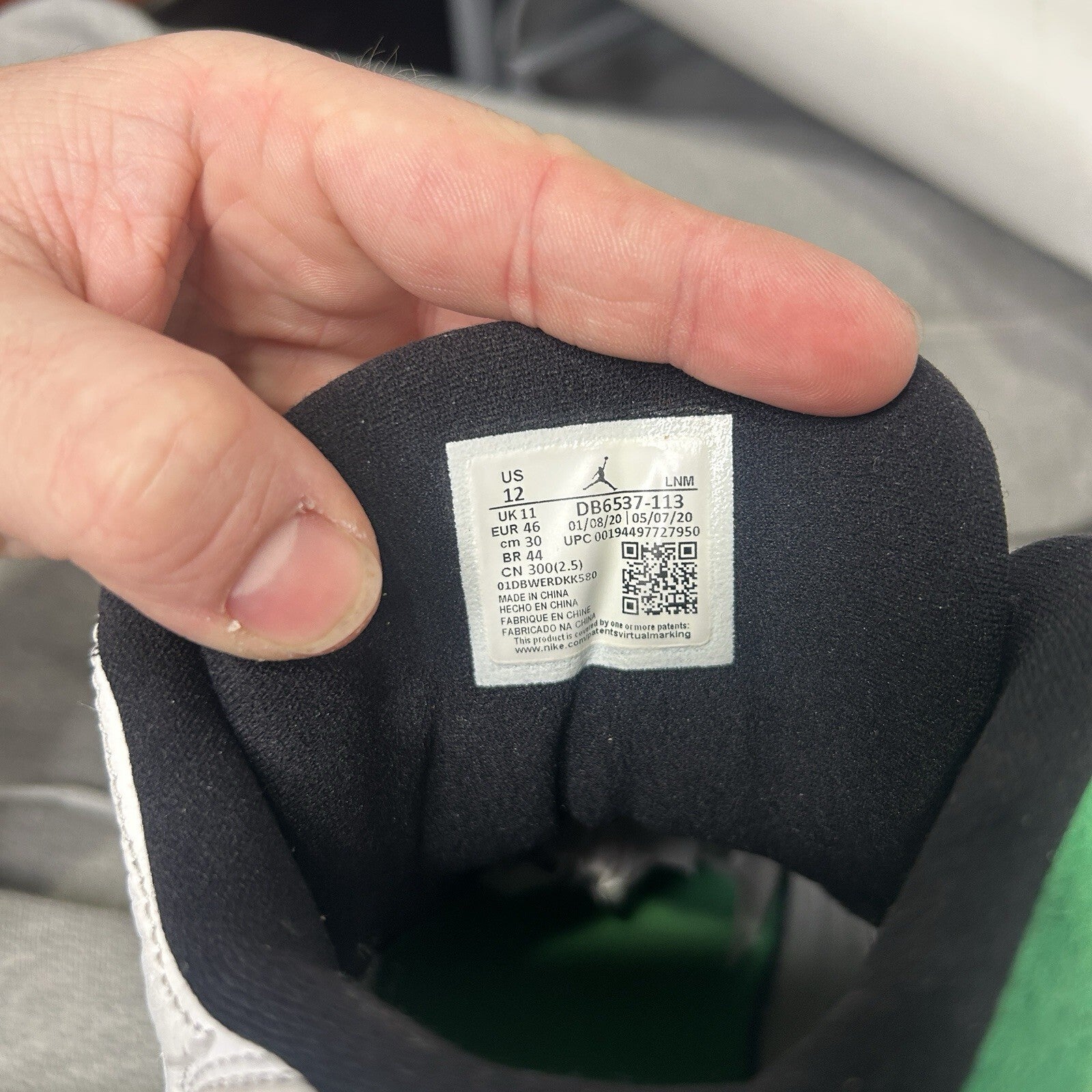 Nike Air Jordan 13 Retro OG “Lucky Green White Black” DB6537-113 Men's 12 Worn