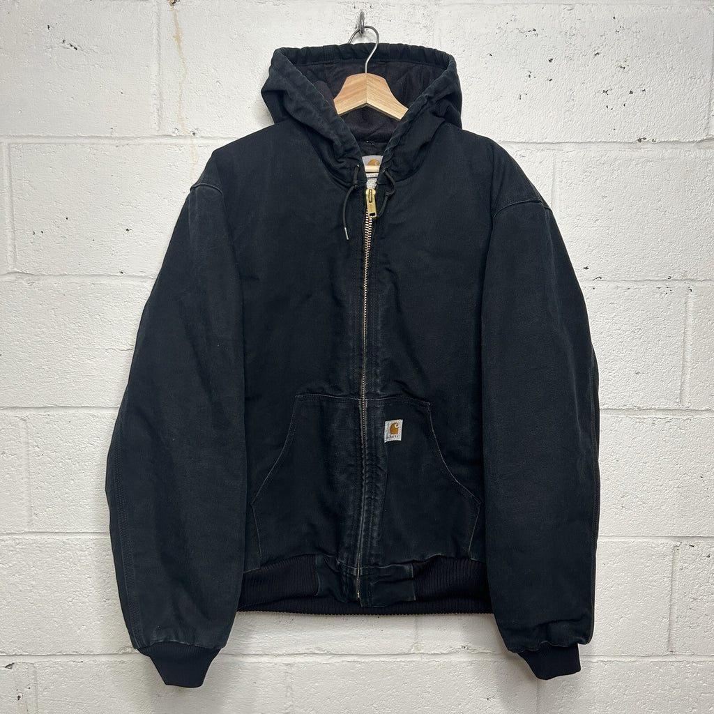 Vintage Carhartt Quilted Hooded Active Jacket “Black” J140 BLK Men’s Medium