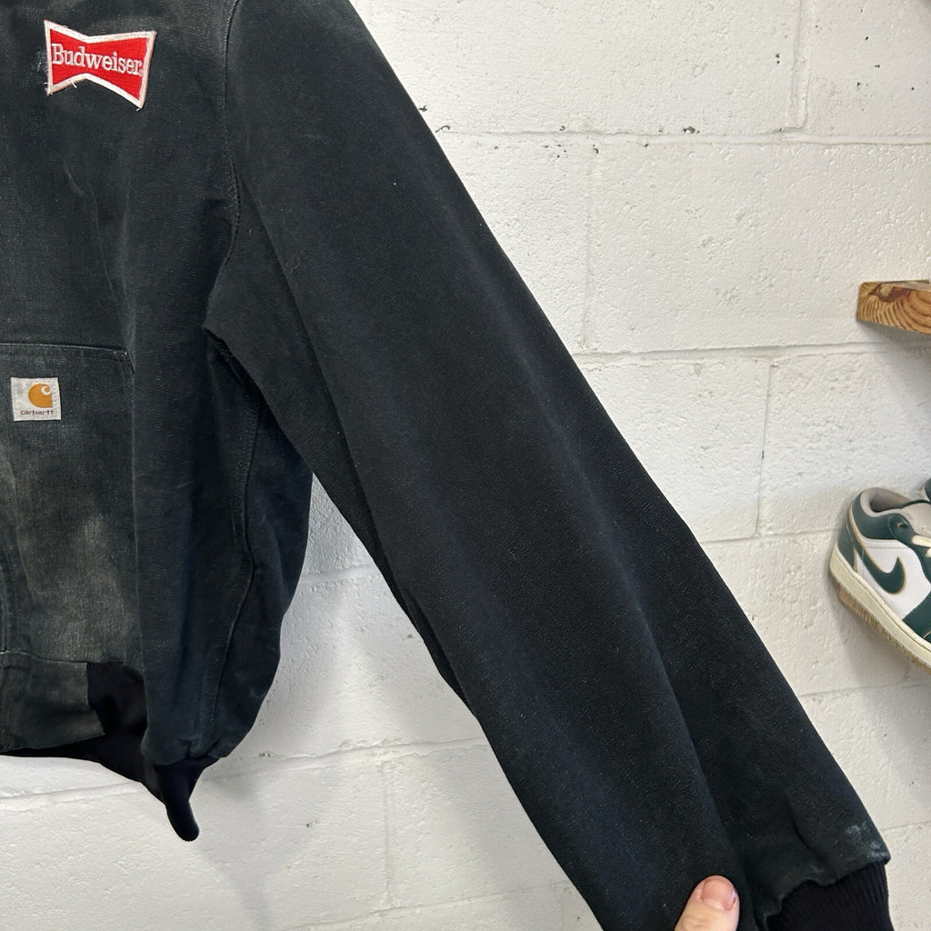 Carhartt Thermal Hooded Active Jacket “Black” Budweiser J131 BLK Men’s XL