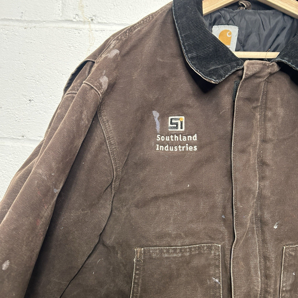 Vintage Carhartt Quilted Traditional Jacket “Dark Brown” J22 DKB Men’s X-Large