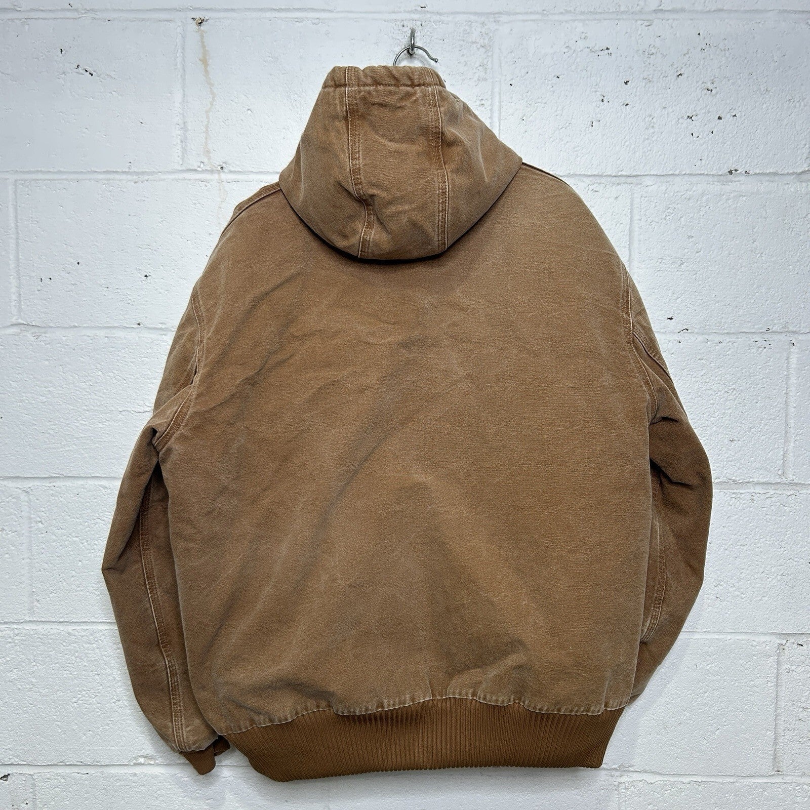 Carhartt Duck Canvas Hooded Quilt-Lined Jacket “Brown” J130-211 Men’s X-Large