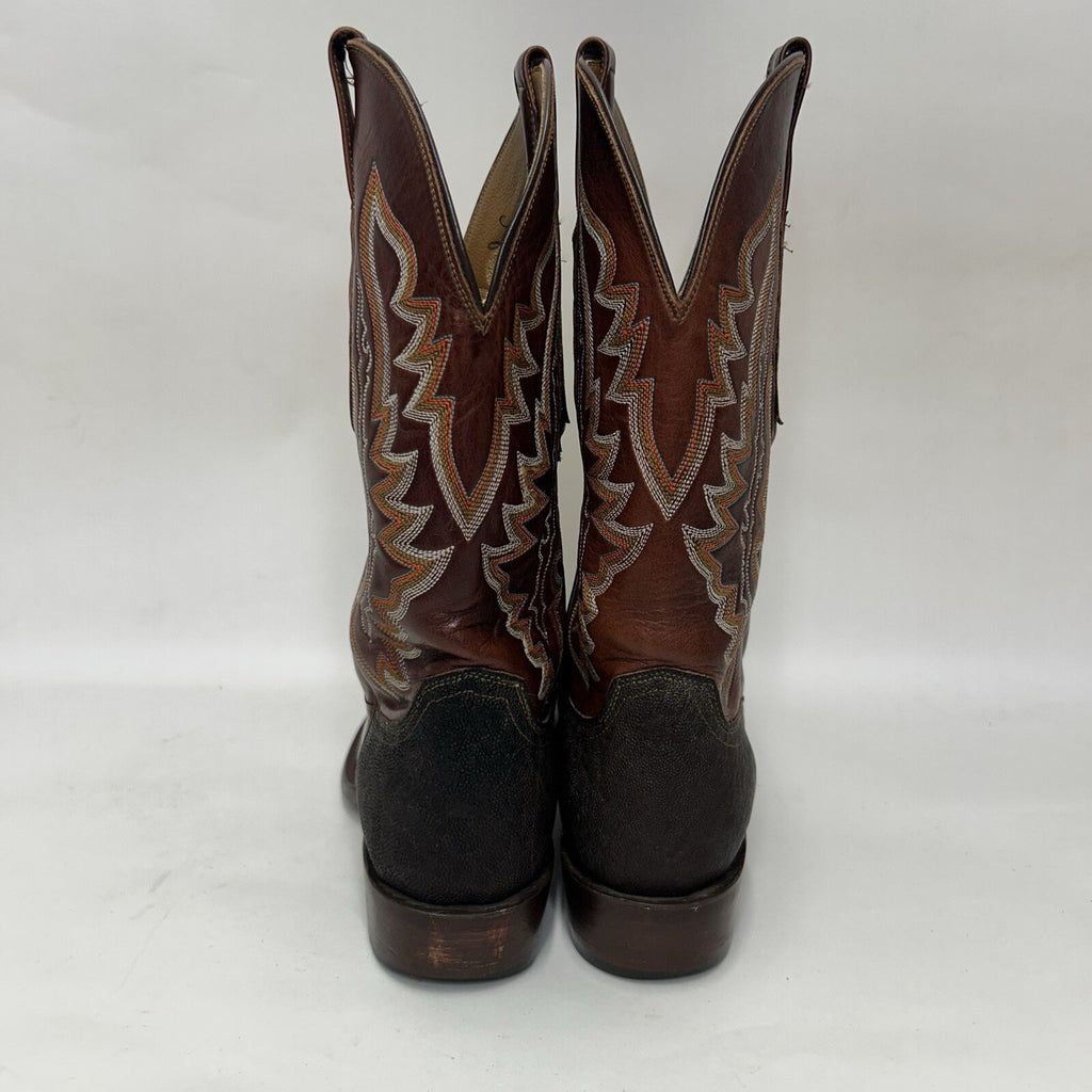 Lucchese Custom Stingray Square Toe Cowboy Boots “Brown” CY7136W8S Men’s 8D