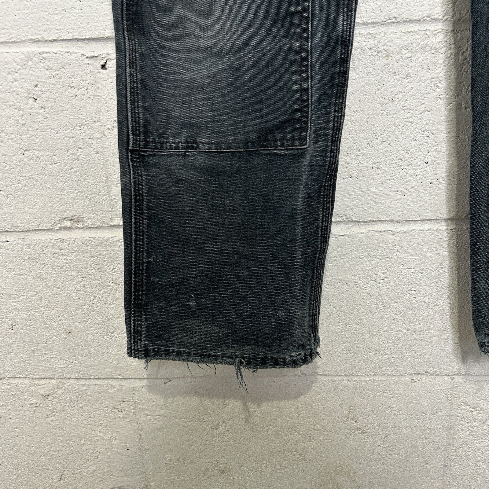 Vintage Faded Carhartt DoubleKnee Carpenter Pants “Black”
