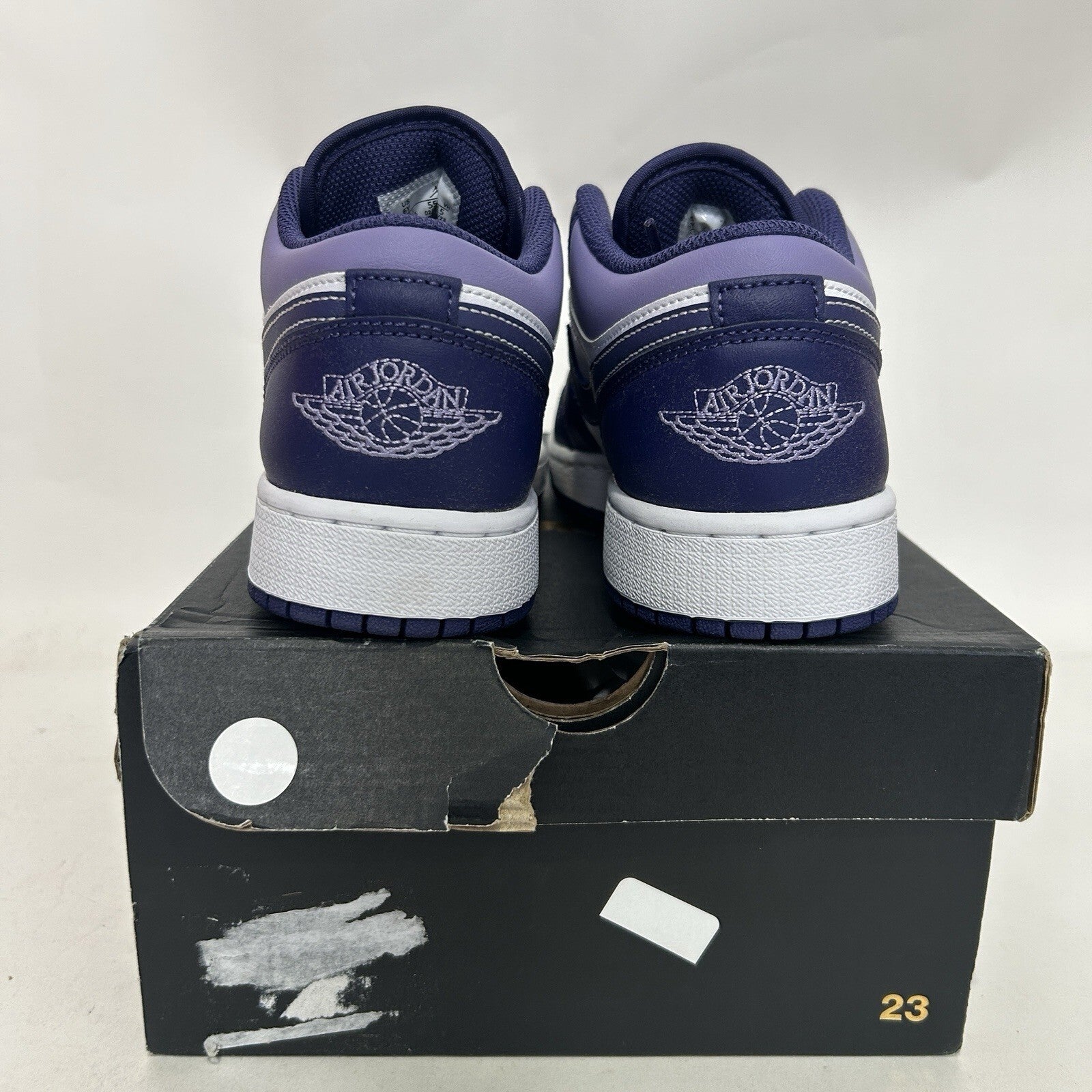 Nike Air Jordan 1 Low Retro GS “Blueberry/Sky Purple” 553560-515 6Y/Women’s 7.5