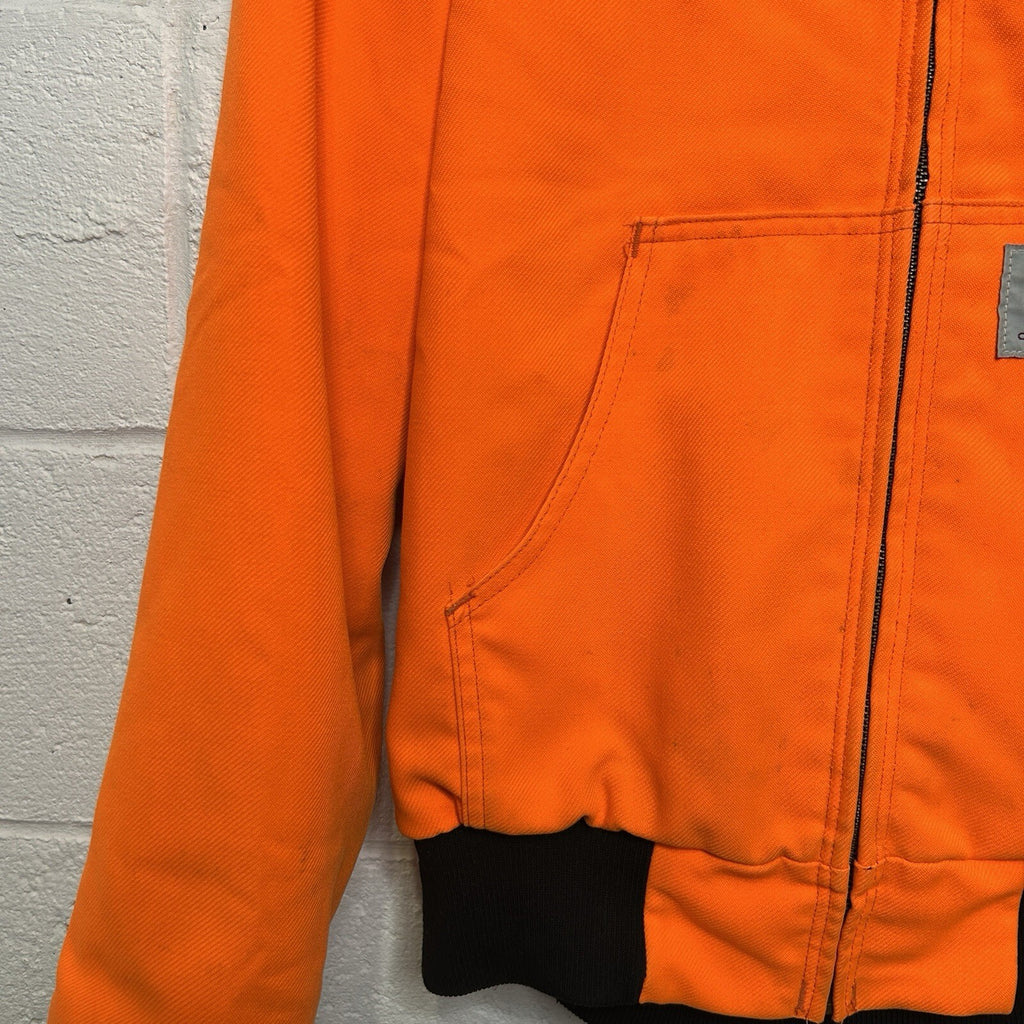 Vintage Carhartt Hooded Active Jacket “Blaze Orange” JRW09 Men’s Medium