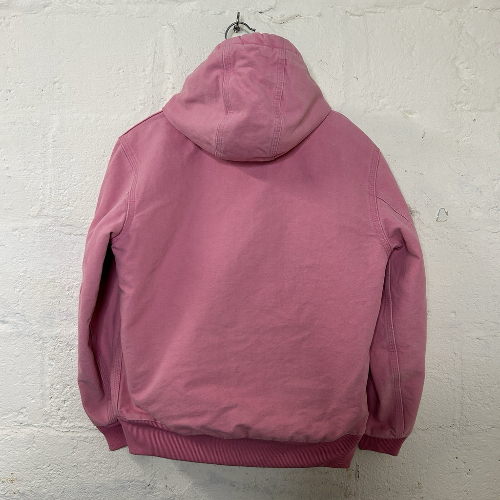 Y2K Carhartt Quilted Hooded Active Jacket  “Pink Rose” WJ130 PKR Women’s Medium