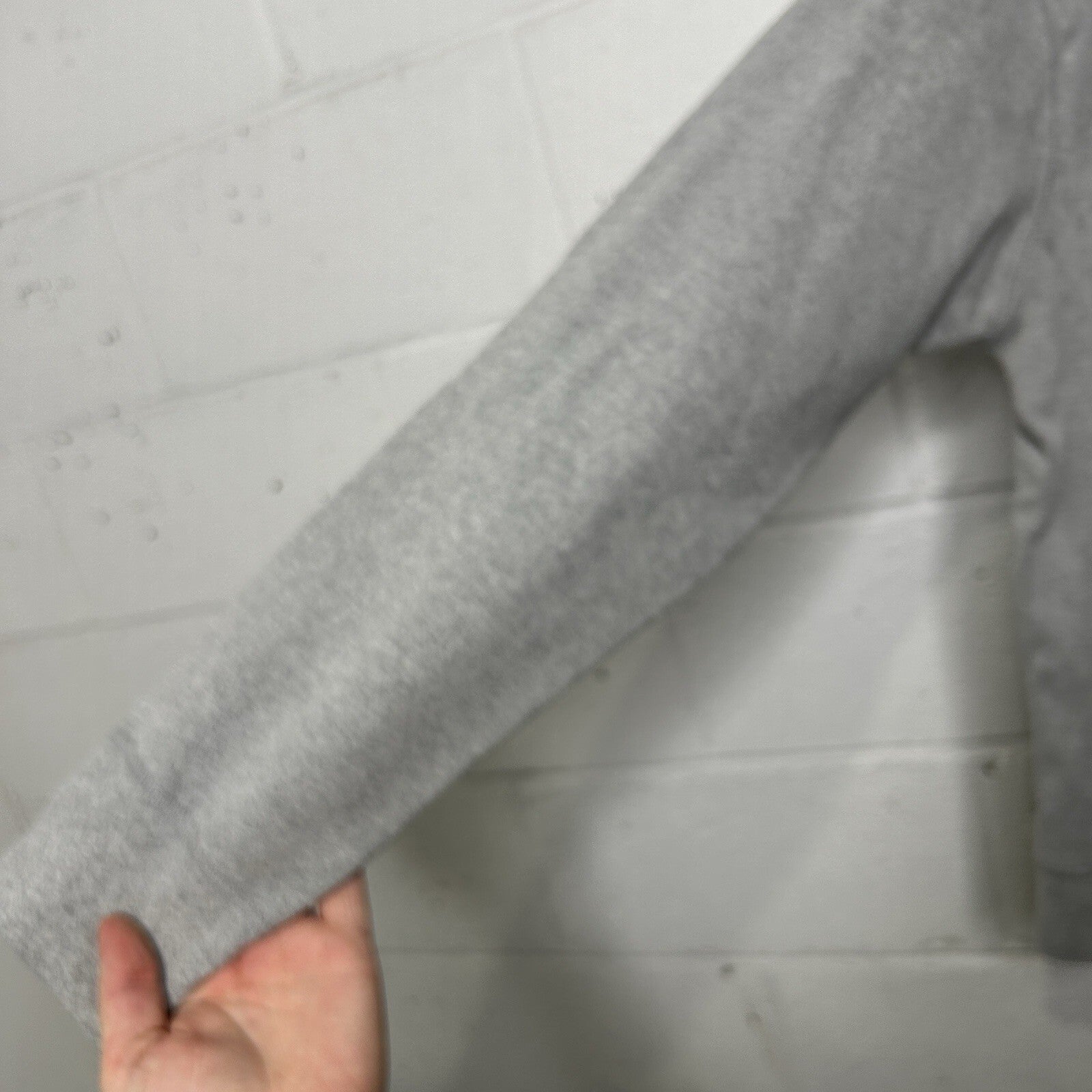 Supreme Fleece Pullover Blank Hoodie “Heather Grey” Men’s Medium