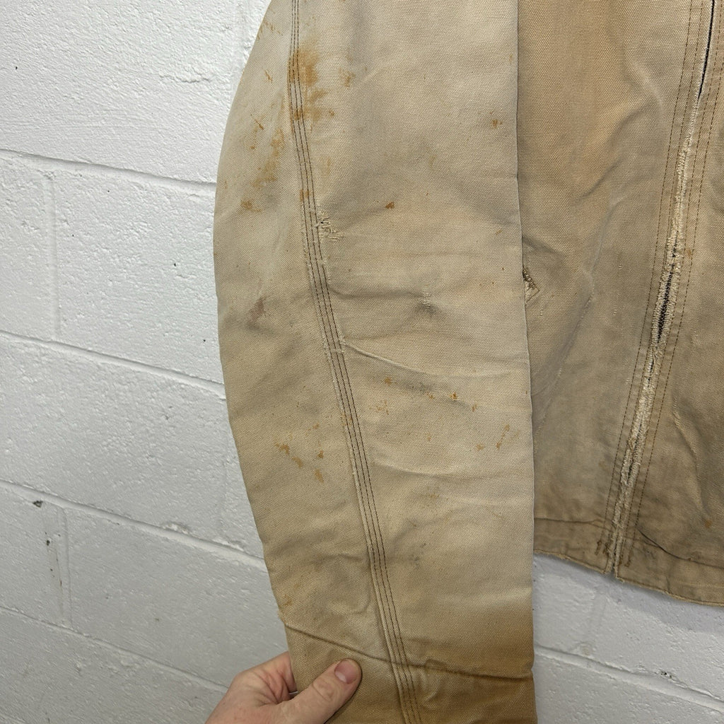 Vintage Carhartt Blanket-Lined Detroit Jacket “Brown” J01 BRN Men’s Large Worn