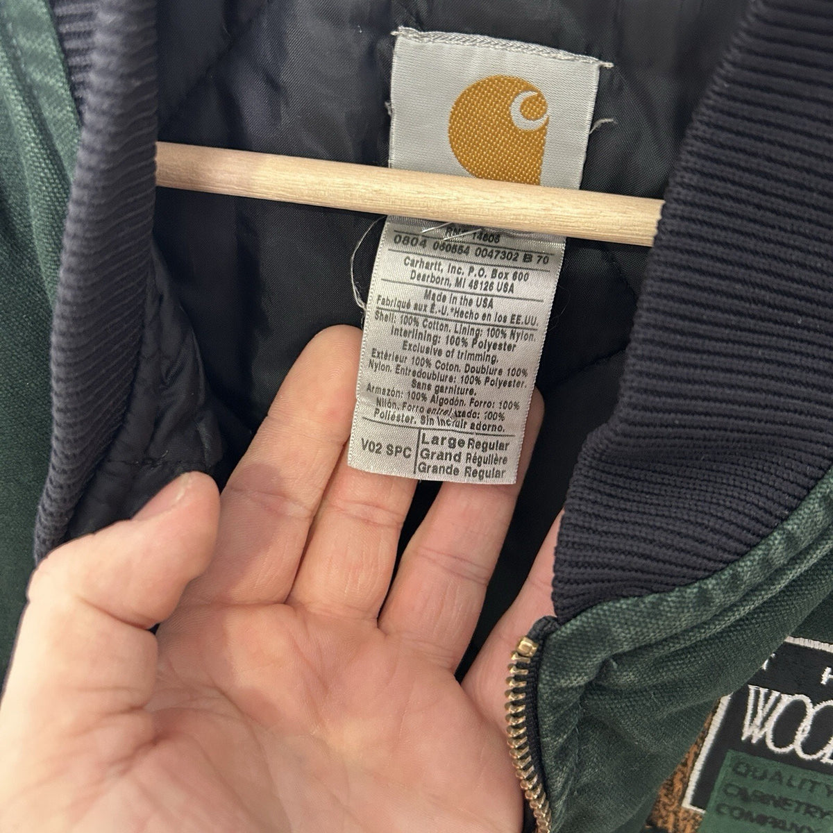 Vintage Carhartt Quilted Canvas Artic Vest “Spruce Green” V02 SPC Men’s Large
