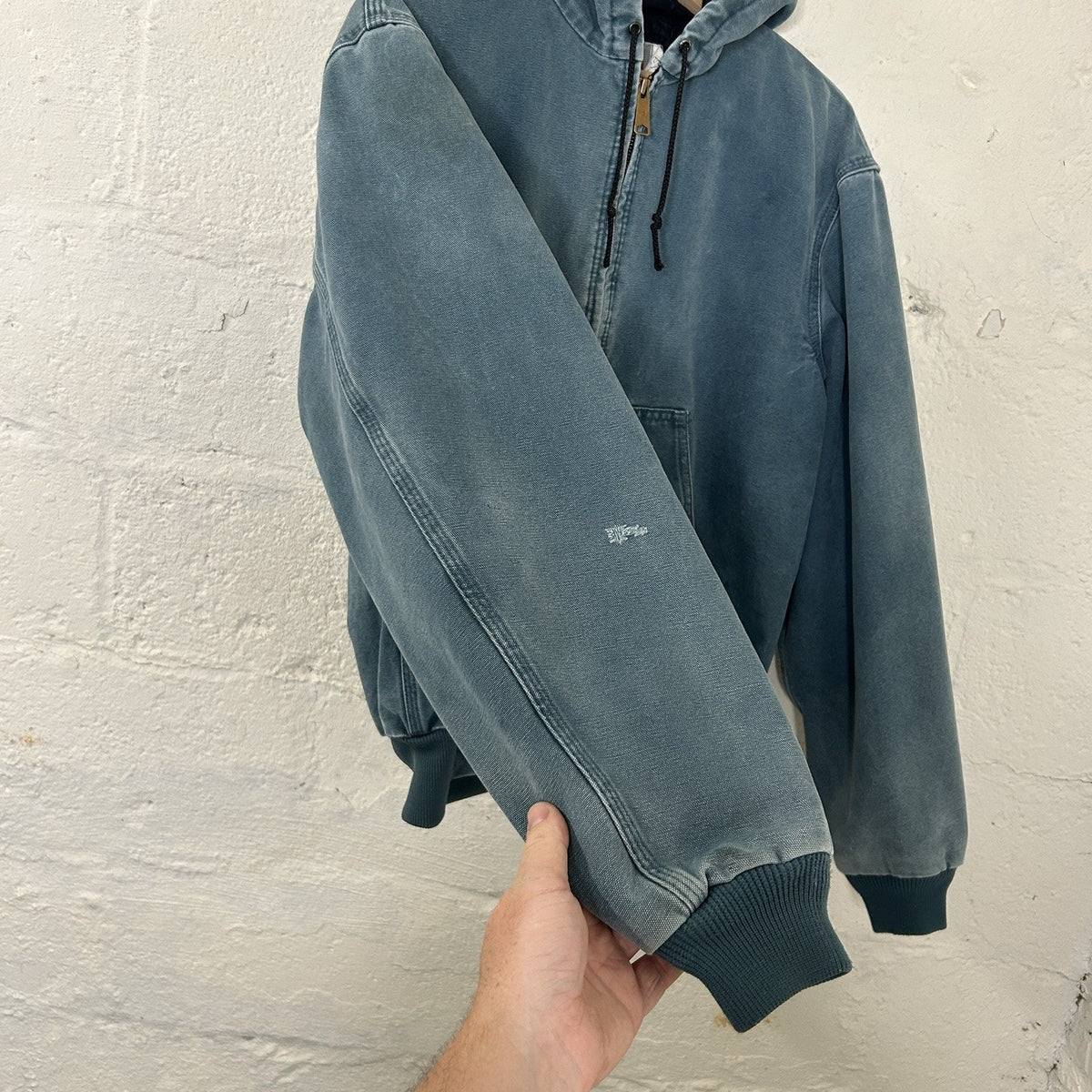 Vintage Carhartt Quilted Hooded Active Jacket “Cobalt Blue” JQ296