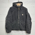 Y2K Carhartt Sherpa-Lined Hooded Detroit Jacket “Black” WJ141 BLK Women’s Small