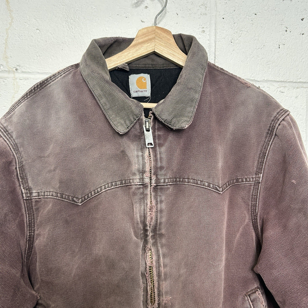 Vintage Carhartt Quilted Santa Fe Jacket “Burgundy” J14 BRG Men’s Large