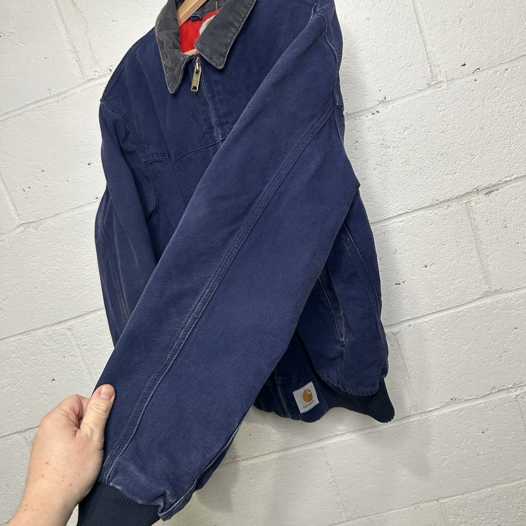 Vintage Carhartt Quilted Santa Fe Jacket “Navy” JQ2102 Men’s Large