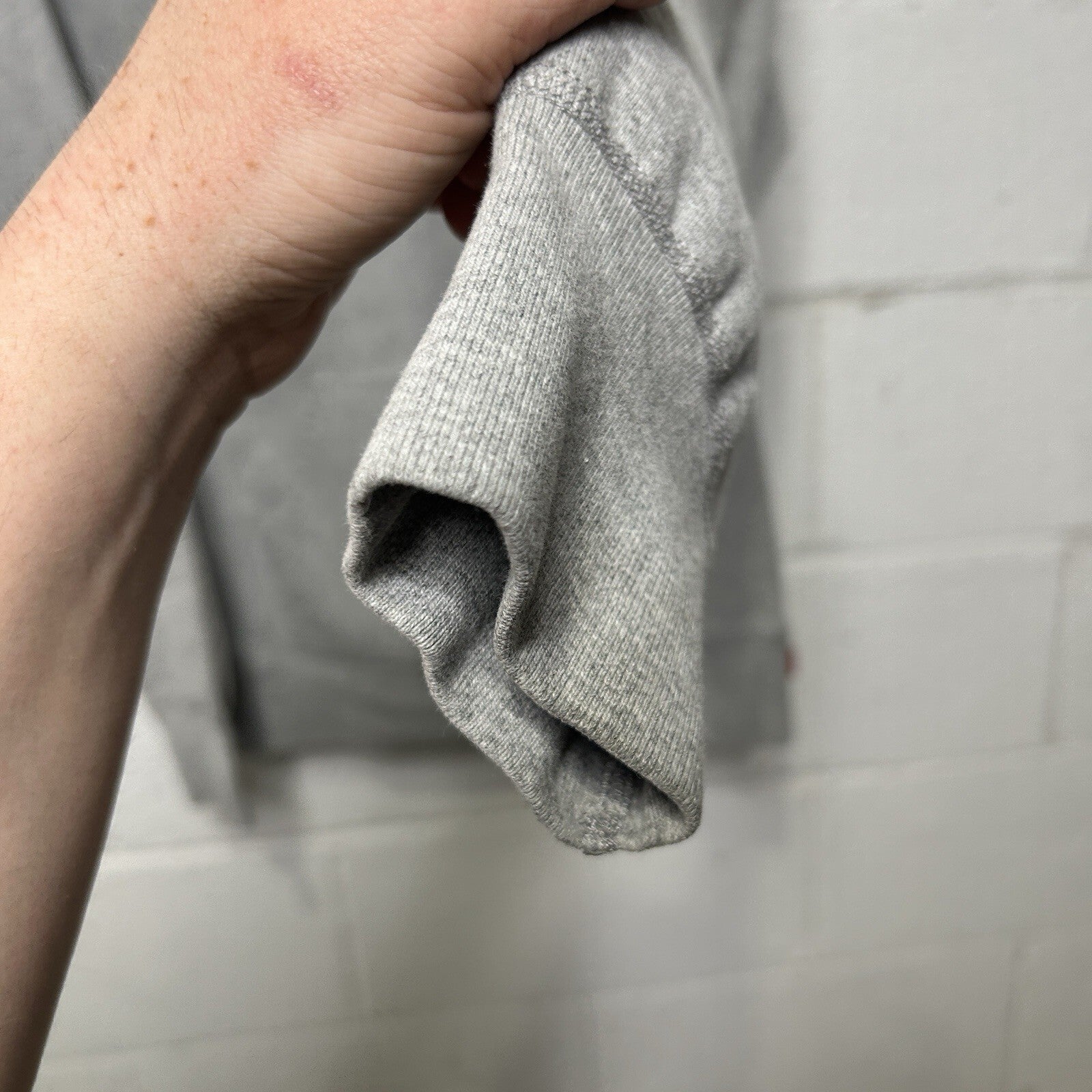 Supreme Fleece Pullover Blank Hoodie “Heather Grey” Men’s Medium