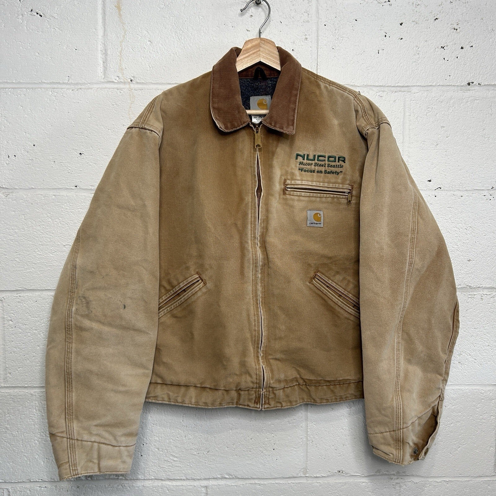 Vintage Carhartt Blanket-Lined Detroit Jacket “Brown” J01 BRN 44R/Men’s Large