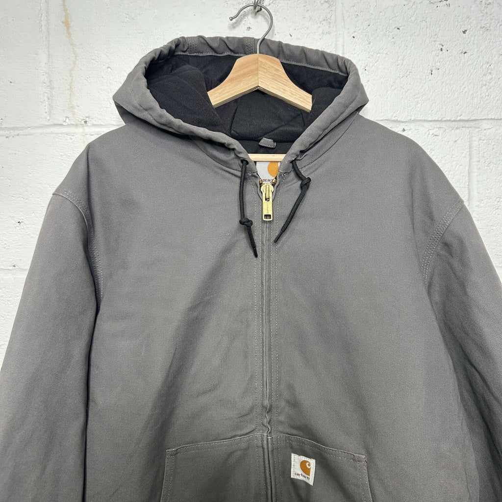 Carhartt Quilted Hooded Active Jacket “Gravel/Grey” J140-GVL Men’s Large