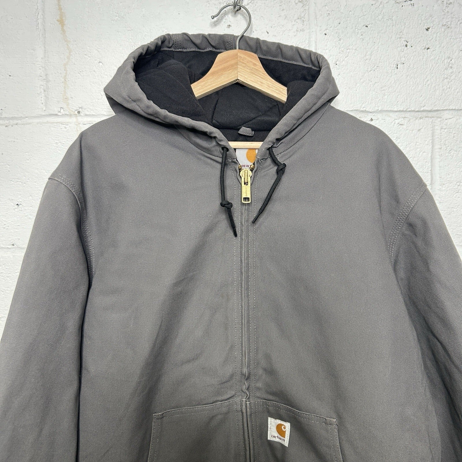 Carhartt Quilted Hooded Active Jacket “Gravel/Grey” J140-GVL Men’s Large