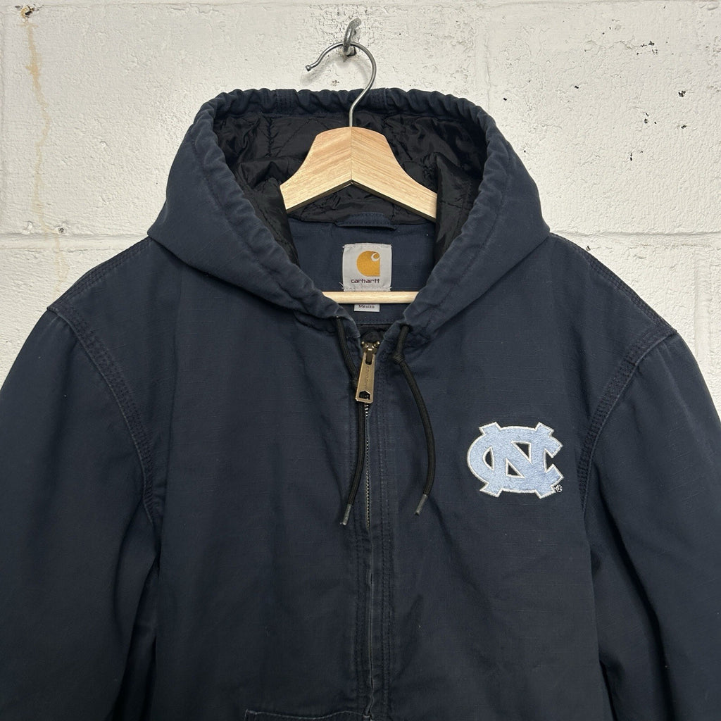 Y2K Carhartt Ripstop Hooded Active Jacket “UNC Tarheels” 100925-412 Men’s Medium
