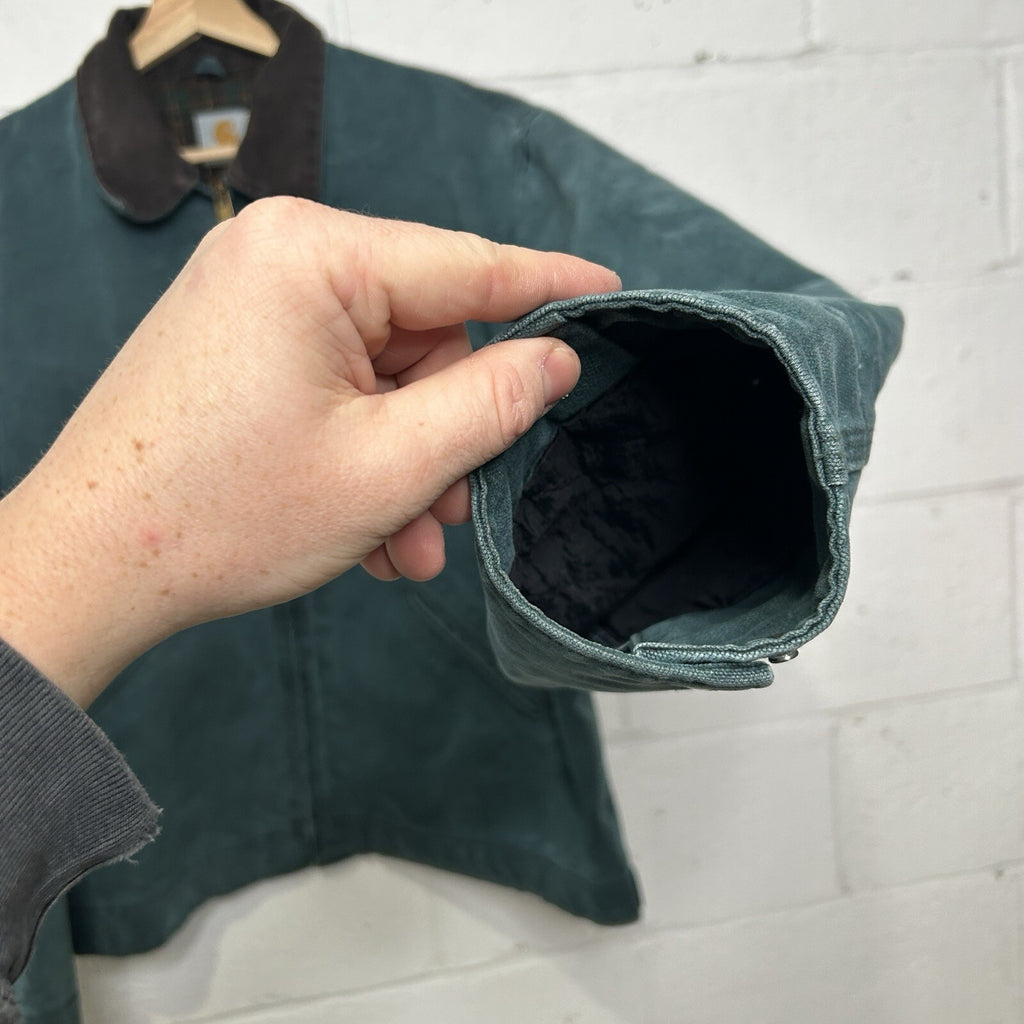 Vintage Carhartt Wool-Lined Detroit Jacket “Hunter Green” J43HTG Men’s X-Large