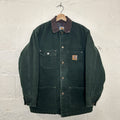 Vintage Carhartt Blanket-Lined Chore Coat “Spruce Green” C02 SPC Men’s Small