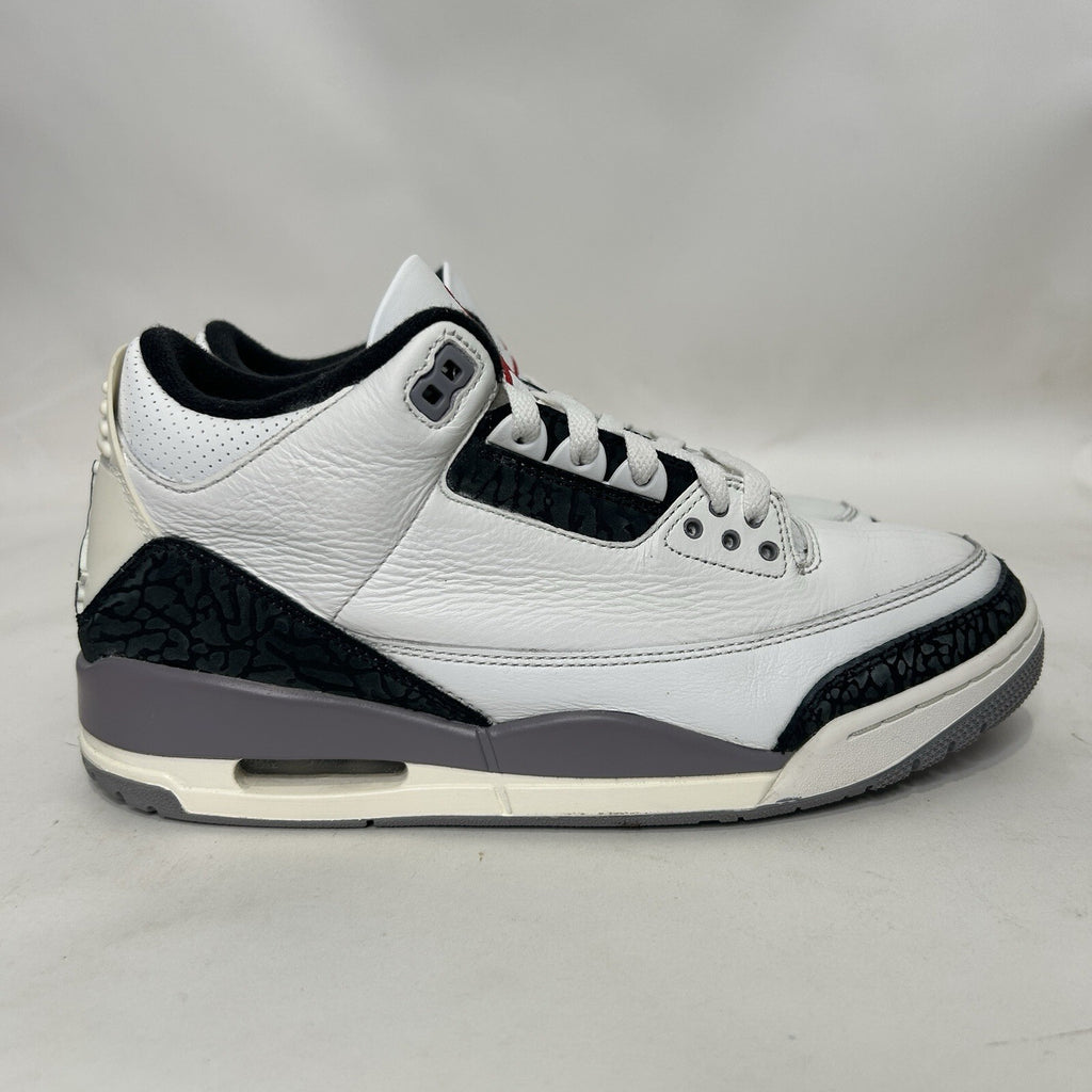 Nike Air Jordan 3 Retro “Cement Grey Summit White Fire Red” CT8532-106 Men’s 9.5