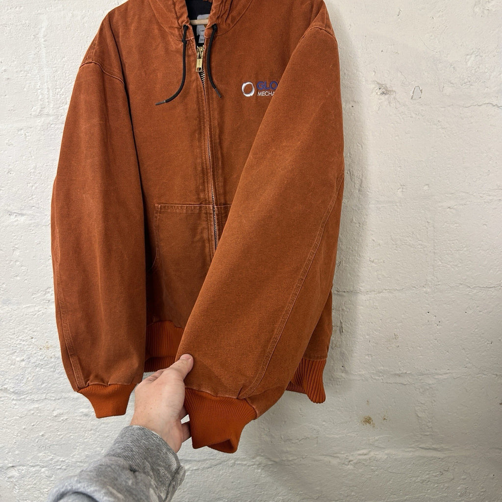 Carhartt Quilted Hooded Active Jacket “Blackened Orange” J130 806 Men’s X-Large