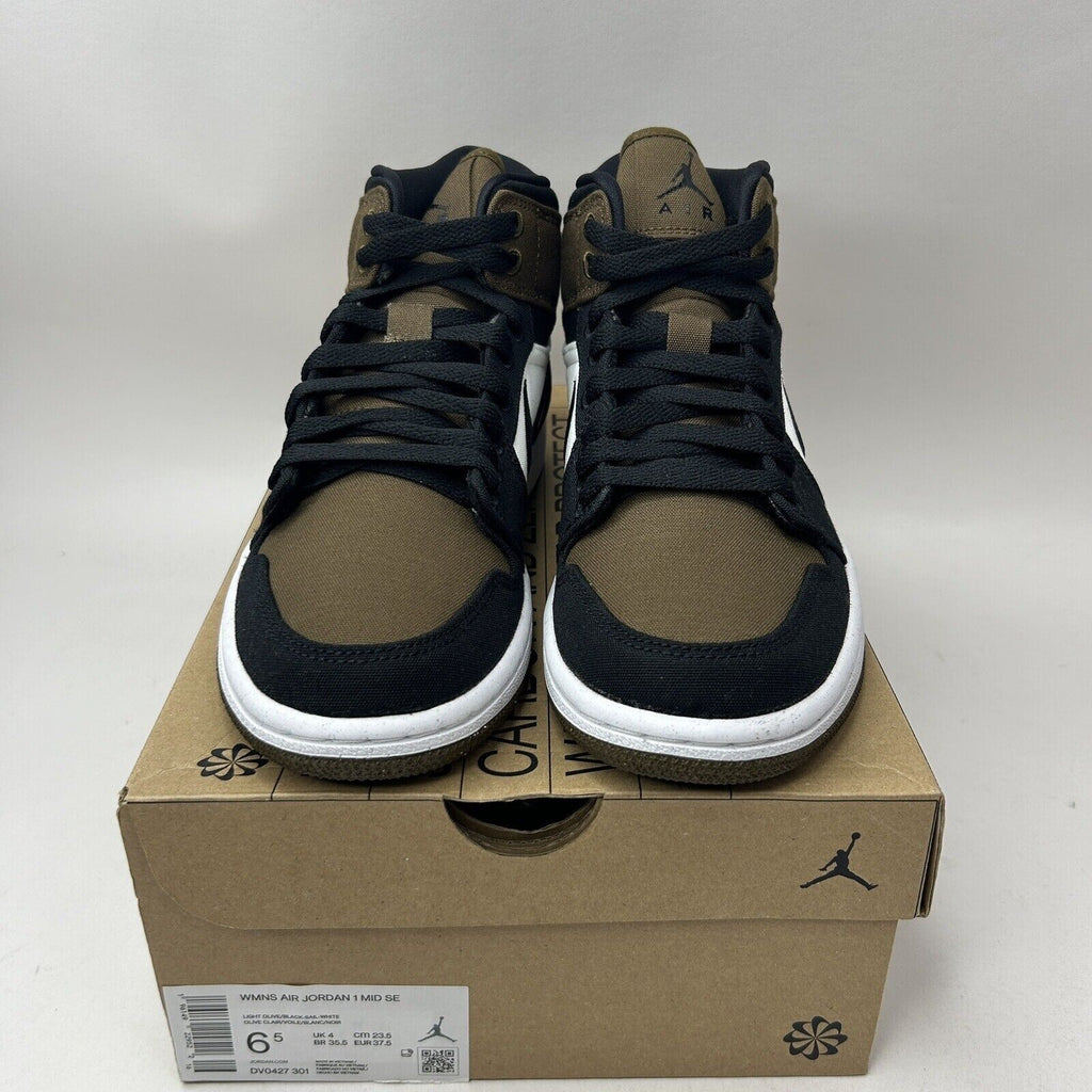 Nike Shoes Air Jordan 1 Mid SE WMNS Retro "Olive Toe" 2023