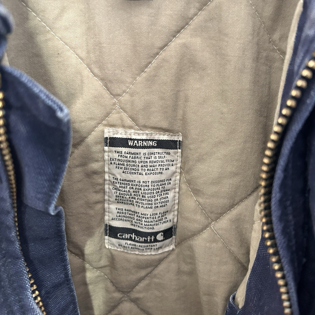 Vintage Carhartt FR Quilted Santa Fe Jacket “Dark Navy”  Men’sX-Large