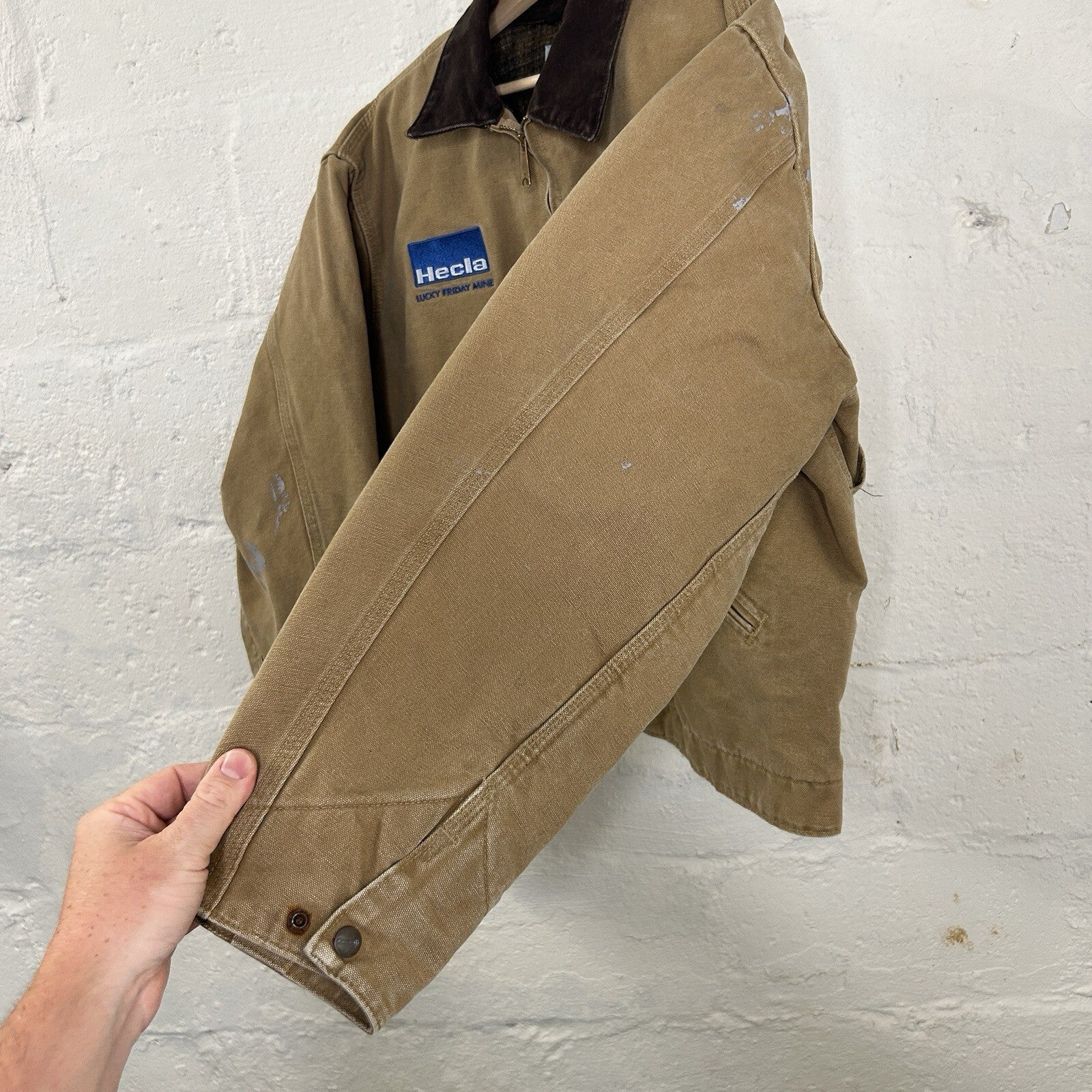 Vintage Carhartt Blanket-Lined Detroit Jacket “Camel” J97 CML Men’s X-Large