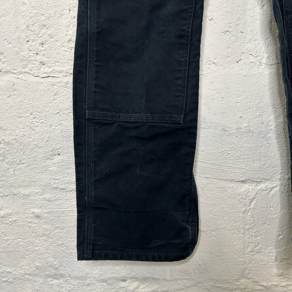 Vintage Faded Carhartt DoubleKnee Carpenter Pants “Black”