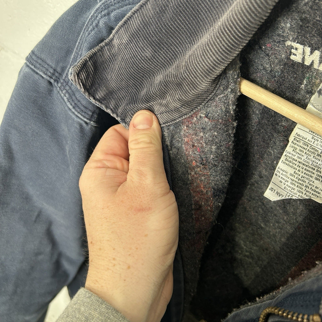 Vintage Carhartt Blanket-Lined Detroit Jacket “Navy” J01 NVY Men’s 46/Large