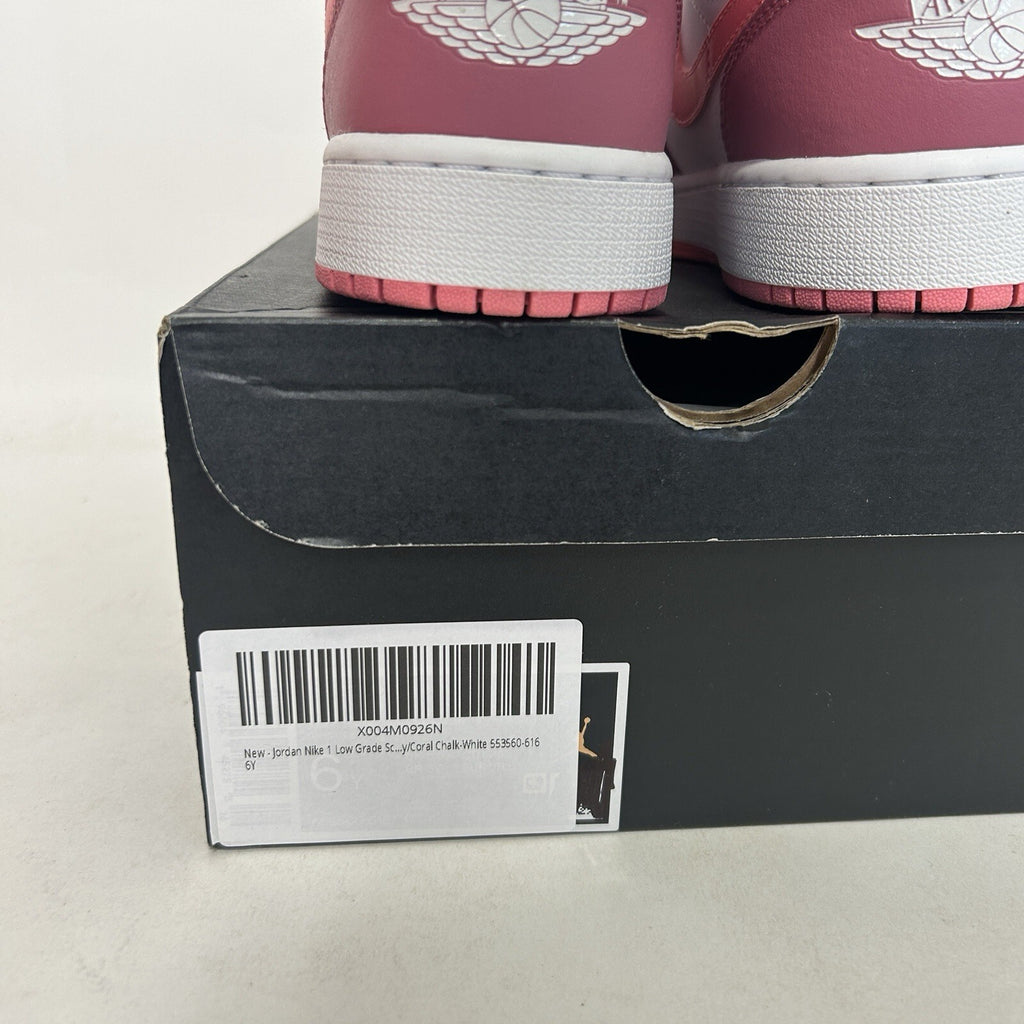 Nike Air Jordan 1 Low GS “Desert Berry Coral Chalk” 553560-616 6Y/Women’s 7.5