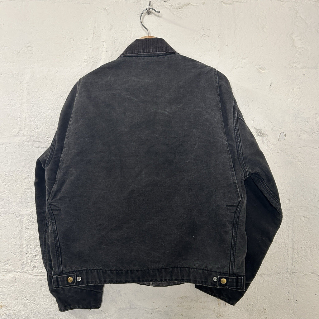 Vintage Faded Carhartt Blanket-Lined Detroit Jacket “Black” J01 BLK Men’s Large