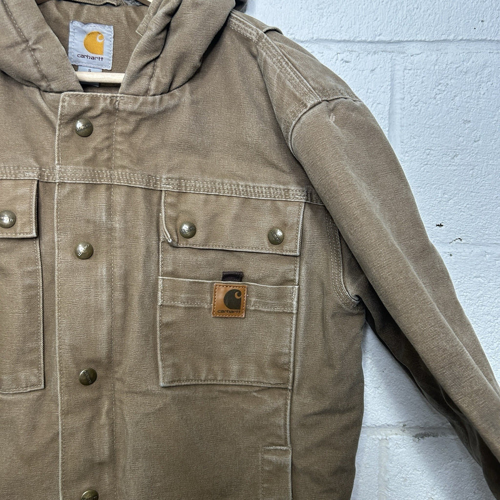 Carhartt Sherpa-Lined Bartlett Hooded Jacket “Frontier Brown” 102285-903 Men’s S