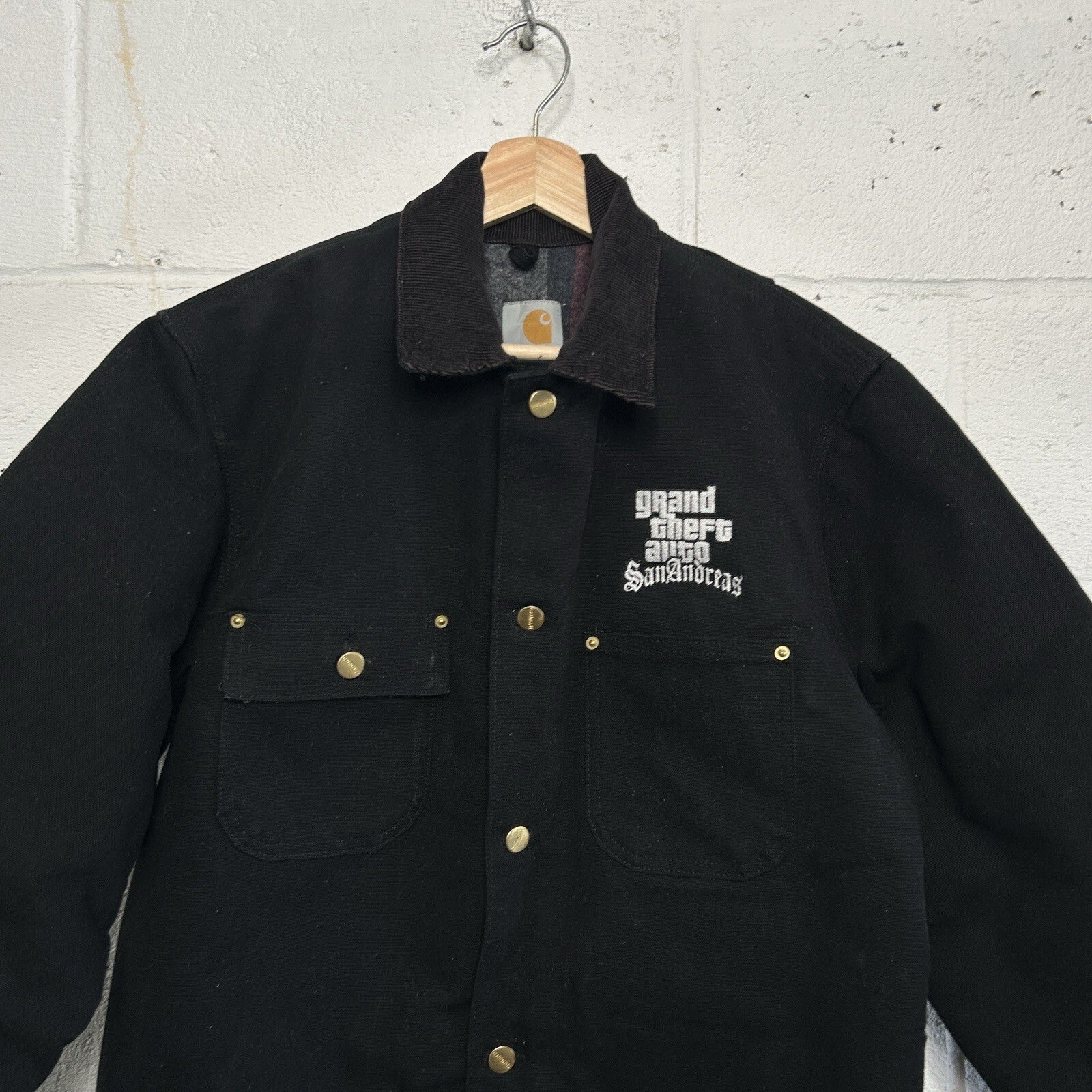 Vintage Carhartt X Rockstar Games GTA San Andreas Chore Coat “Black” C01 BLK