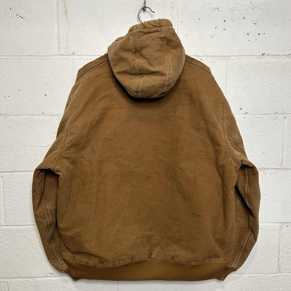 Carhartt Hooded Quilt-Lined Active Jacket “Brown” J130-211 Men’s X-Large
