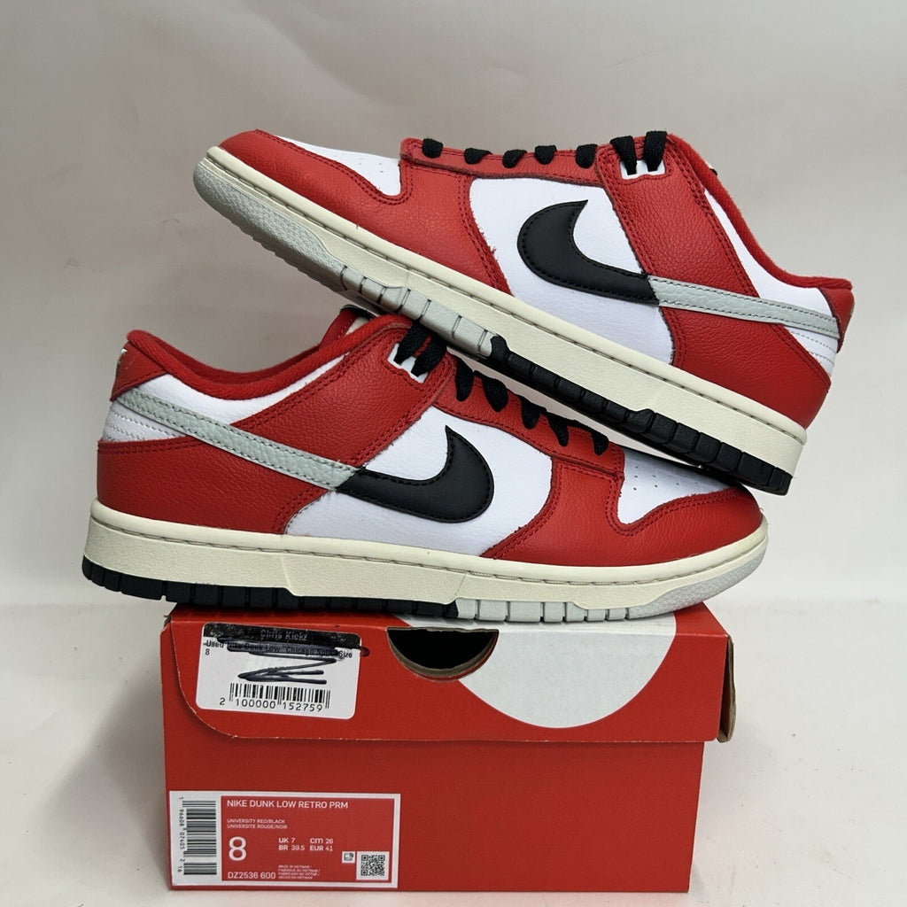 Nike Dunk Low Retro PRM “Split Chicago” DZ2536-600 Men’s 8