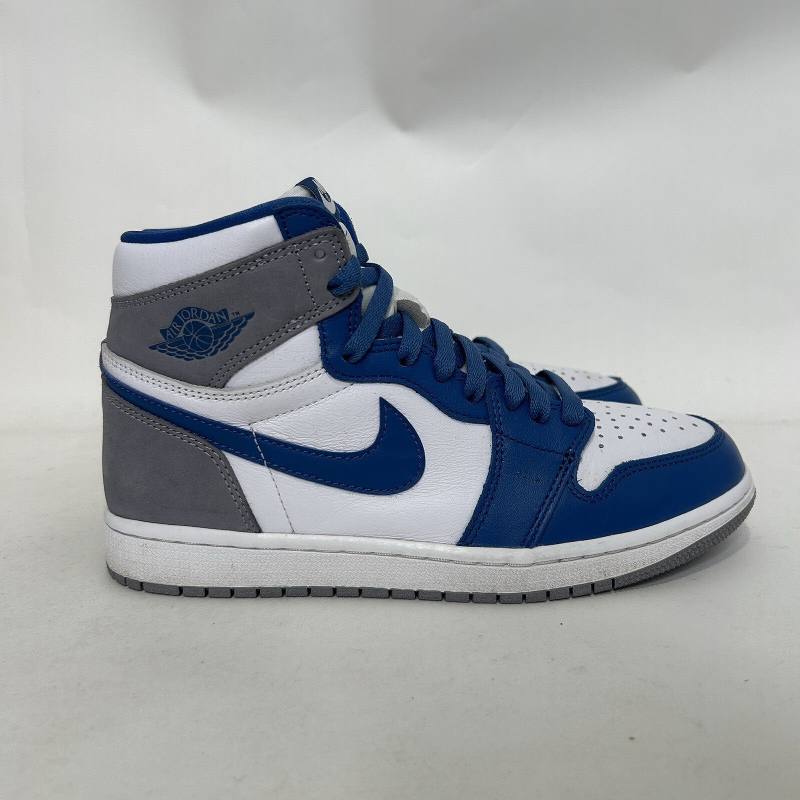 Nike Air Jordan 1 High Retro OG “True Blue White” Sneakers DZ5485-410 Men's 8