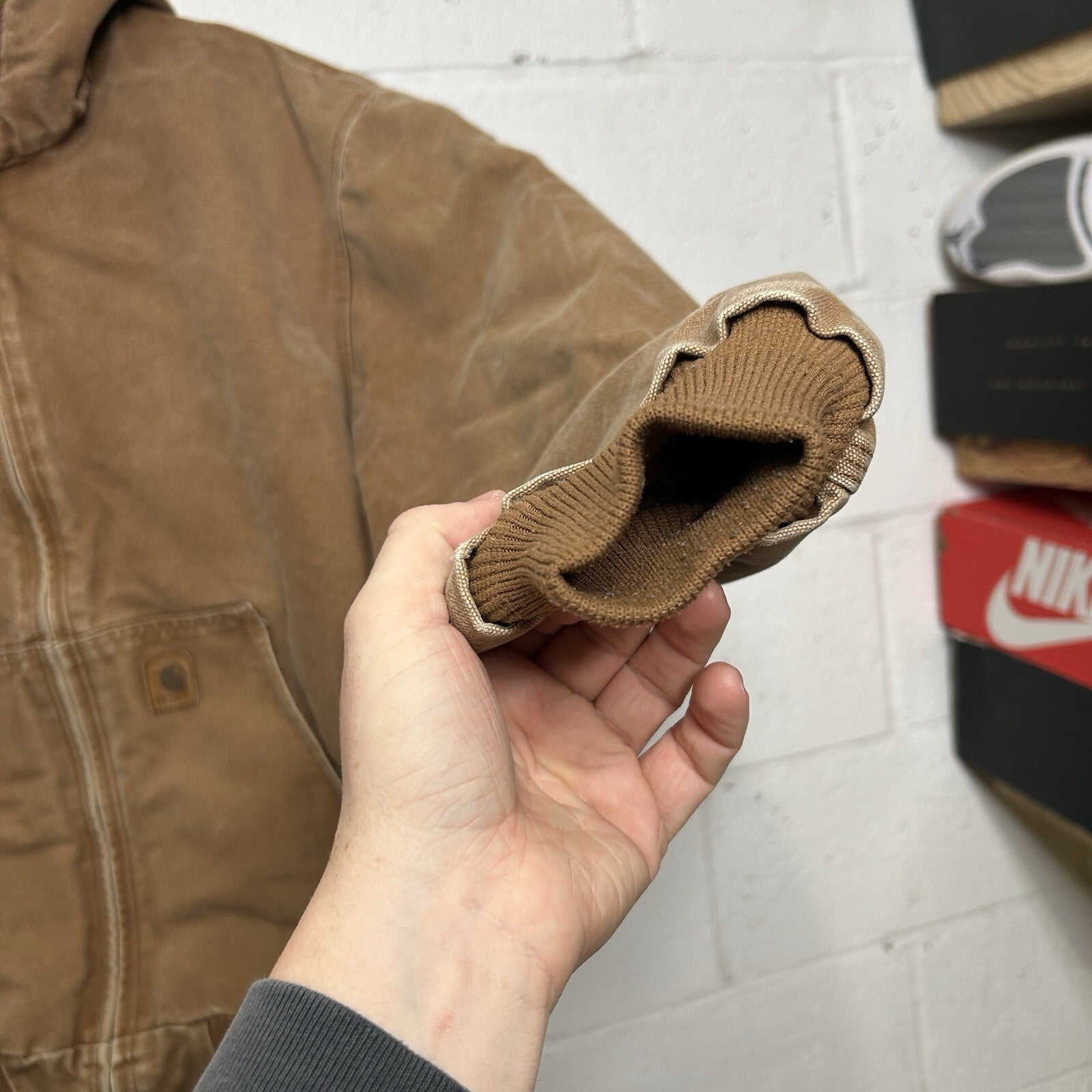 Carhartt Duck Canvas Hooded Quilt-Lined Jacket “Brown” J130-211 Men’s X-Large