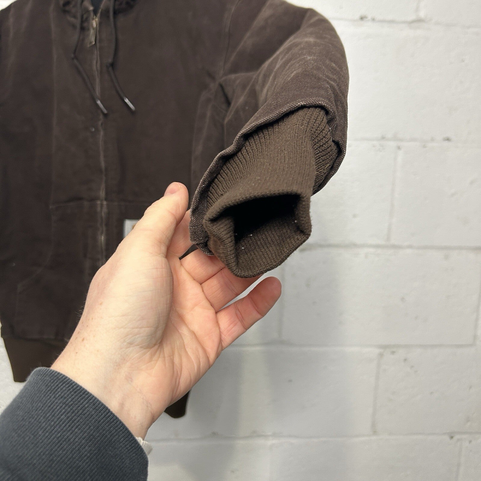 Y2K Carhartt Quilted Hooded Active Jacket “Dark Brown” WJ130 DKB Women’s XS