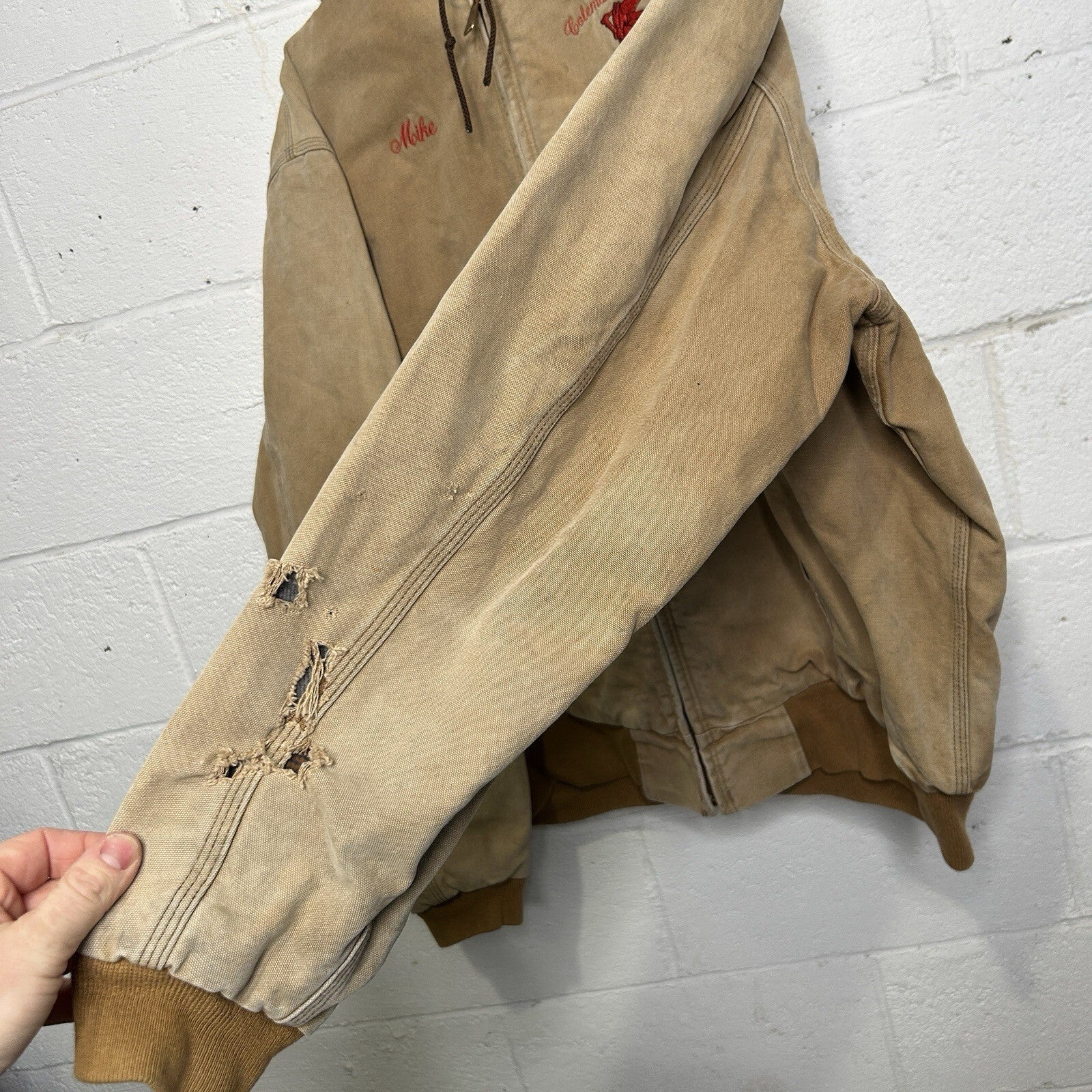 Vintage Carhartt Flannel-Lined Hooded Active Jacket “Brown” J05 BRN Men’s XL