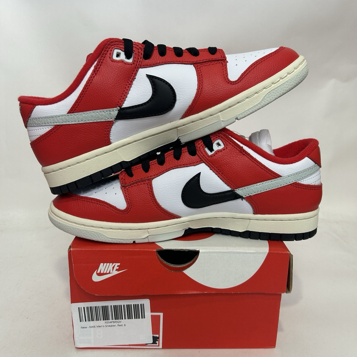 Nike Dunk Low Retro PRM “Split Chicago” DZ2536-600 Men’s 8 New
