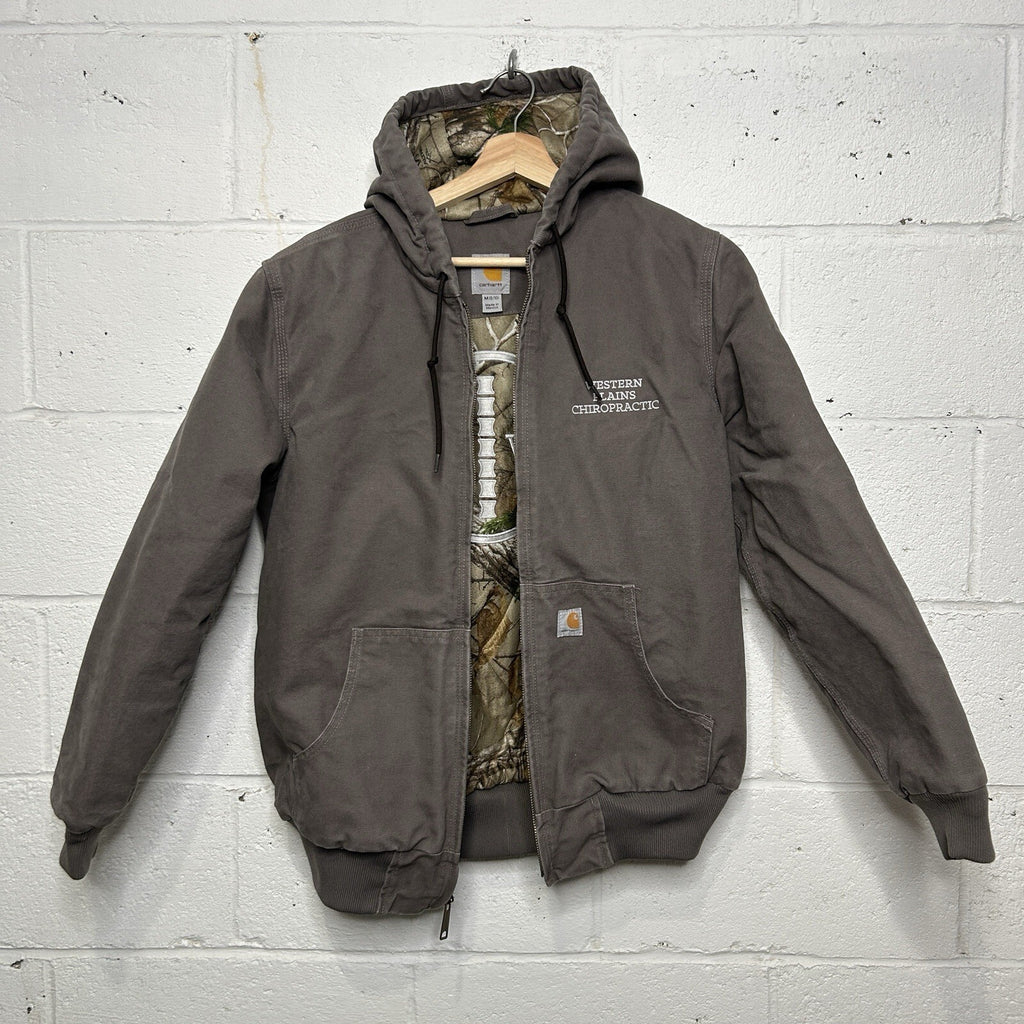 Carhartt Realtree Camo Quilted Hooded Active Jacket “Taupe Grey” 101732-032