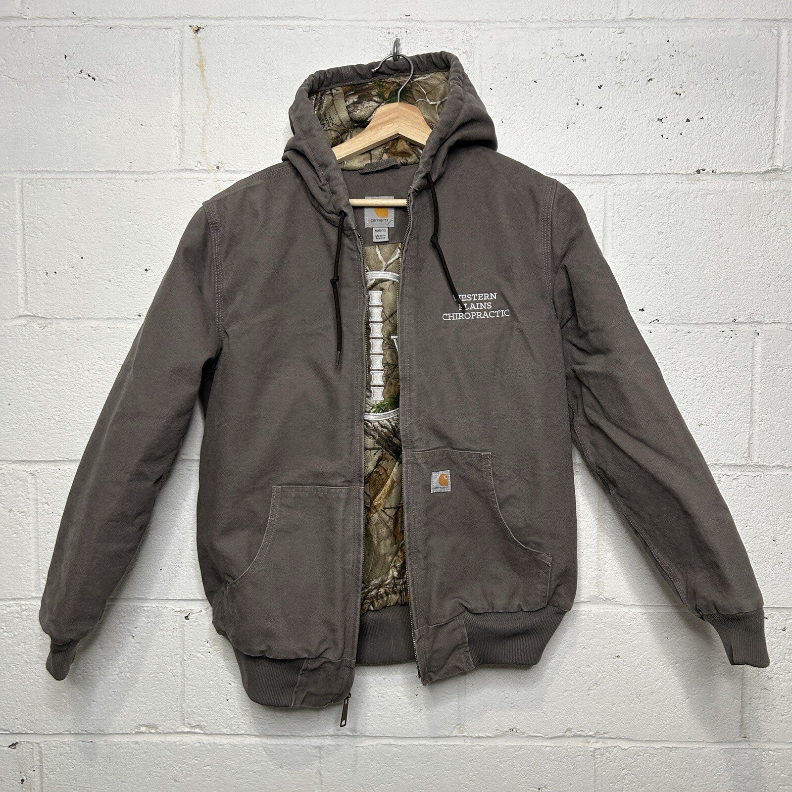 Carhartt Realtree Camo Quilted Hooded Active Jacket “Taupe Grey” 101732-032