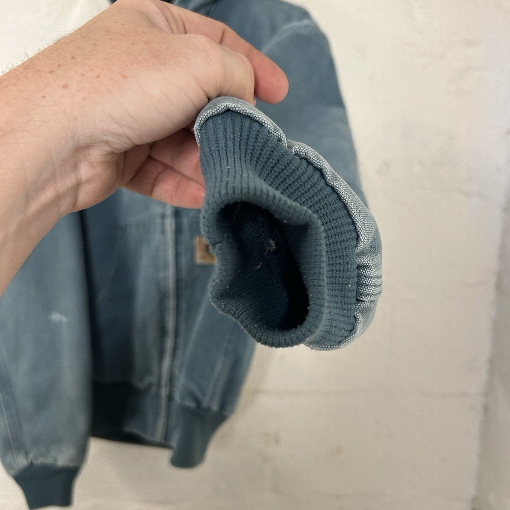 Vintage Carhartt Quilted Hooded Active Jacket “Cobalt Blue” JQ296